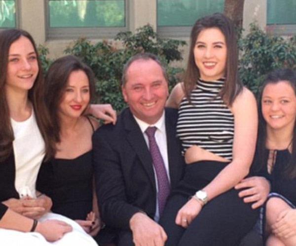 Barnaby and his daughters.