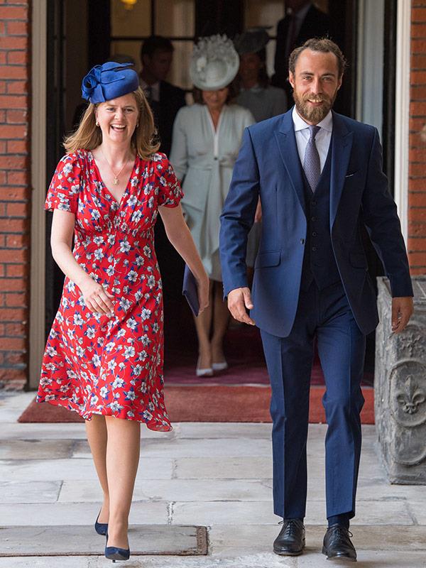 Kate and Pippa's younger brother James Middleton with Lady Laura Marsham.