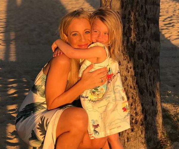 Carrie with her daughter Evie.