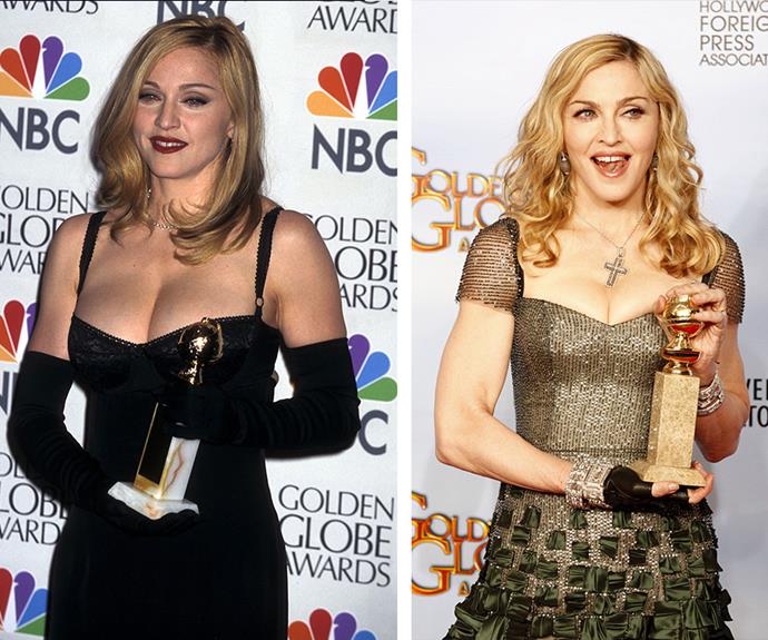 And she's not just about Grammys- Madge took home the Golden Globe when she played the titular character in *Evita* in 1997 and again when she won Best Original Song in 2012.