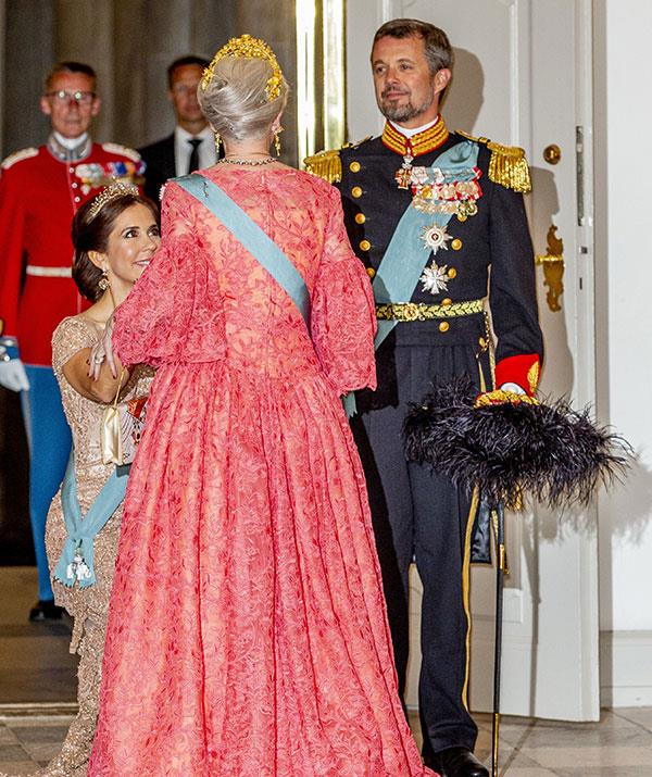 The affection between Princess Mary and her mother-in-law Queen Margrethe II of Denmark was on show at Crown Prince Ferderik's 50th birthday celebrations in May 2018.