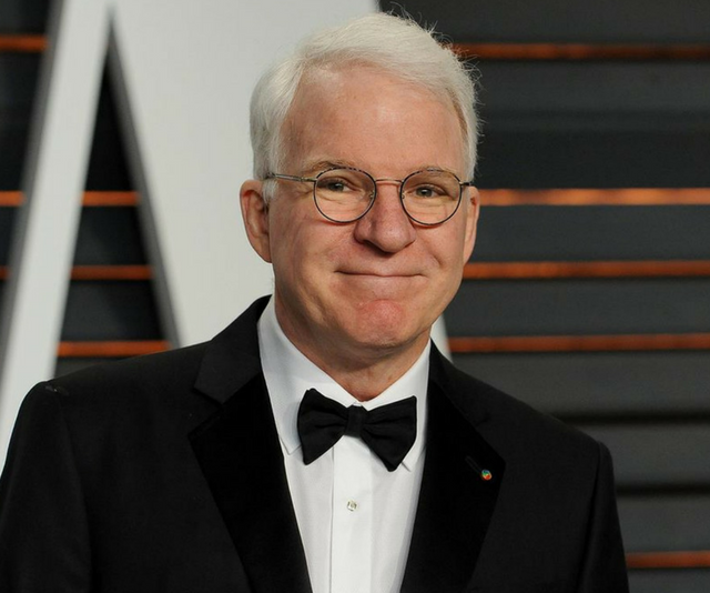 At 67, Hollywood actor [Steve Martin became a father](https://www.nowtolove.com.au/parenting/celebrity-families/steve-martin-on-being-a-father-in-his-70s-38069 |target="_blank") for the very first time, when he welcomed his baby girl, with wife Anne Stringfield in 2013. *Image: Getty.*