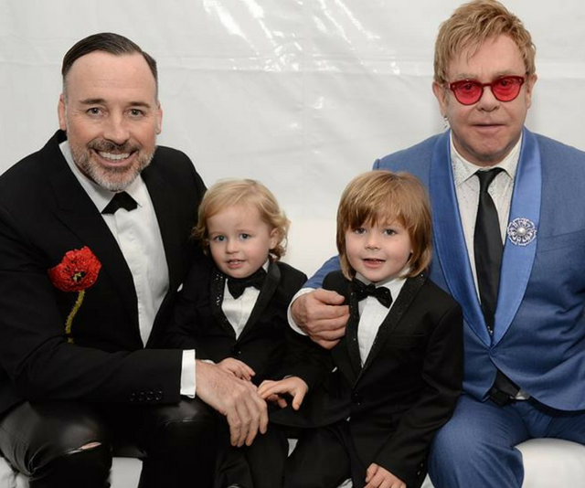 Iconic singer-songwriter [Elton John was 63 before he became a father for the first time](https://www.nowtolove.com.au/parenting/family/elton-john-gushes-about-his-sons-zachary-and-elijah-31957 |target="_blank"). He and now-husband David Furnish welcomed their first son, Zachary, via surrogate in 2010, followed three years later by a second son, Elijah. *Image: Getty.*