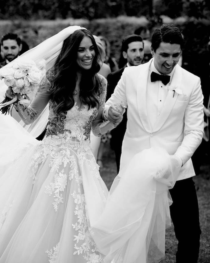 Monika and husband Alesandro tied the knot in March 2018.