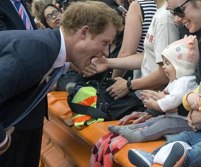 He's a natural: Prince Harry has said he can't wait to become a dad.
