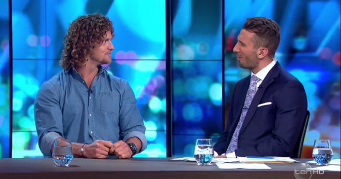 *The Project* host Tommy Little spoke out in defence of the Honey Badger. *(Image: Network Ten)*