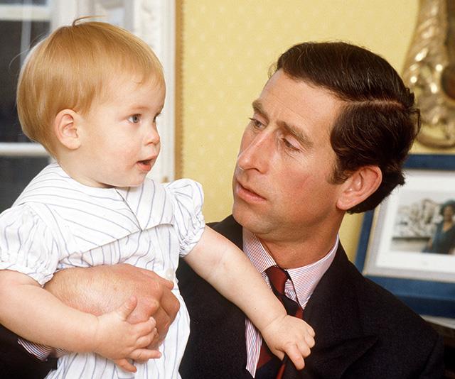 Meanwhile Prince Harry wasn't quite as rough with Dad Prince Charles!