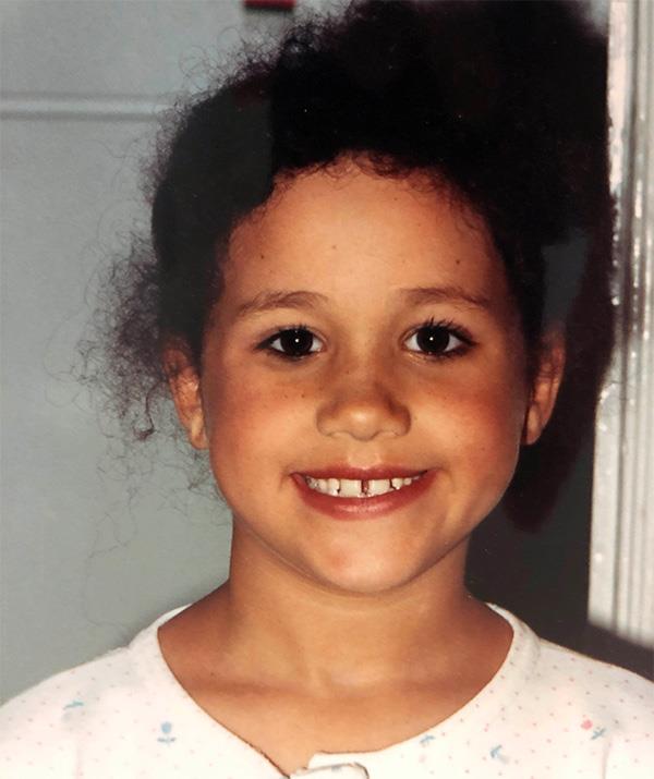 Before she was a royal, Meghan was a royally cute kid. Check out those bambi eyes!