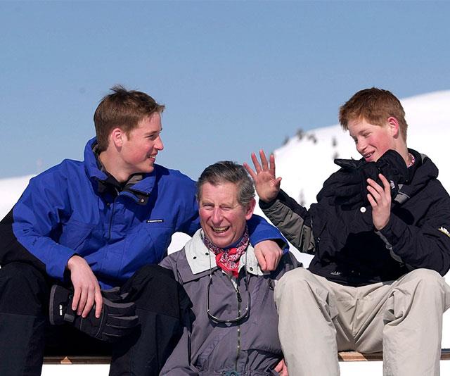 **A pillar of strength:** As the sole parent of two of the world's most famous boys, Prince Charles has been an incredible role model and father to Prince William and Harry and for that, the brothers are eternally grateful. *(Image: Getty)*