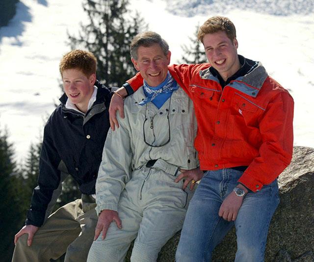 **Unimaginable grief:** "One of the hardest things for a parent to have to do is tell your children that your other parent has died. How you deal with that, I don't know," Prince Harry has said of his dad. *(Image: Getty)*