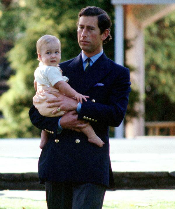 **Baby's first royal tour:** Prince Charles and Prince William step out in New Zealand in 1983. *(Image: Getty)*