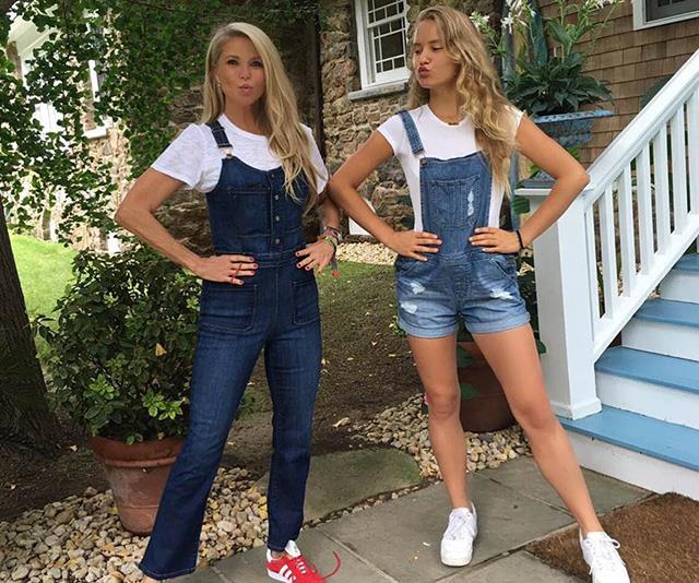 Christie Brinkley and daughter Sailor double up in denim... and demeanour!  *(Image: Instagram / @christiebrinkley)*