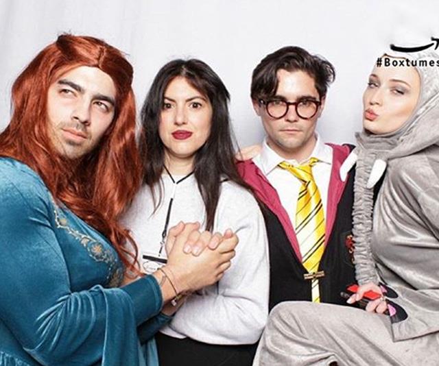 Joe Jonas and his friends mixed things up for their Halloween bash. *(Image: Instagram / @joejonas)*