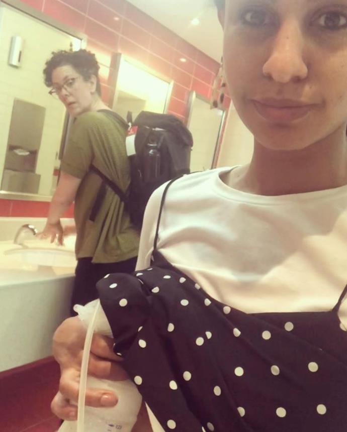 Zoe's determined to normalise breastfeeding *(Image: Instagram @zoehendrix)*