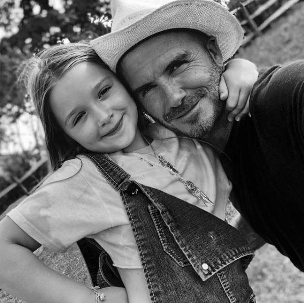 To celebrate Harper's seventh birthday, David posted this adorable father-daughter pic and captioned it: "What can I say about my little princess other than she is perfect in every possible way. Harper Seven has turned 7. Happy birthday to my big girl!! This little one is so loved by her brothers, mummy and daddy...special, special little girl, Makes me smile every single day." *(Source: Instagram)*