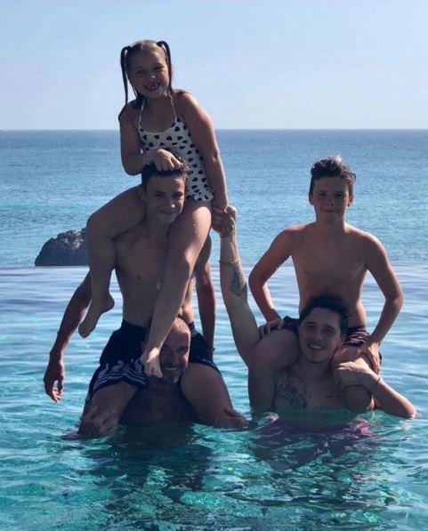 Another amazing holiday shot... we think Victoria's behind the camera on this one! *(Source: Instagram @victoriabeckham)*