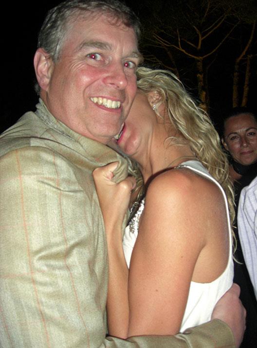 The Duke of York with a blonde woman in St Tropez in 2007.