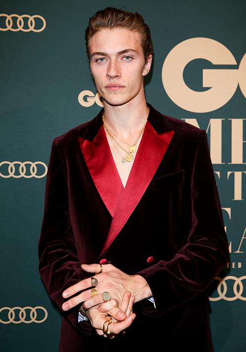 American model Lucky Blue Smith nailed the sultry look on the red carpet. *(Image: Getty)*