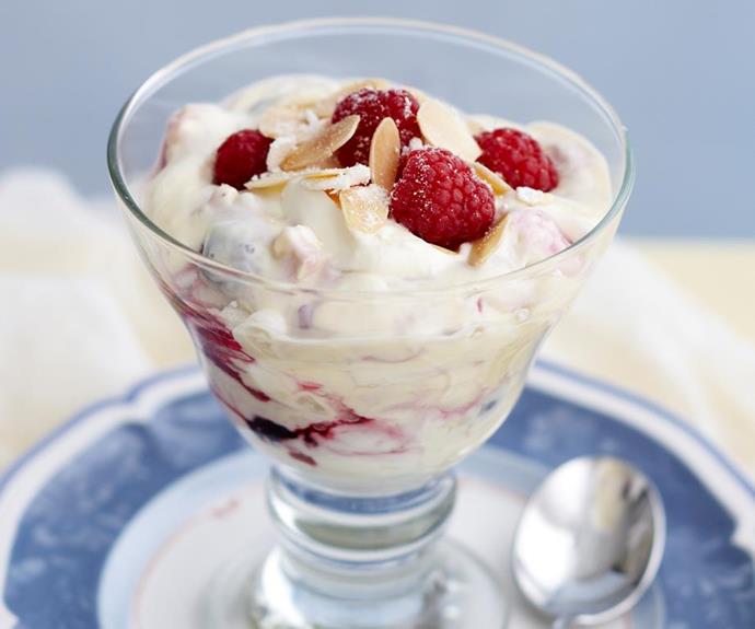 Eton Mess is the perfect dessert if your pav base has been crushed! *(Source: Australian Women's Weekly)*