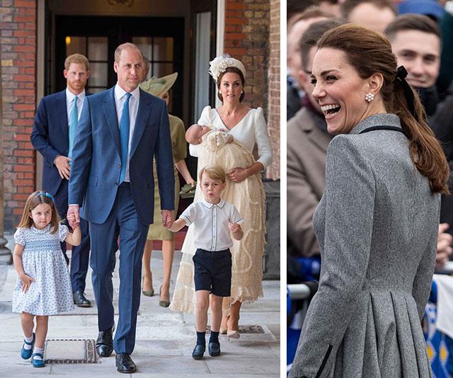 The Cambridge clan are already embracing the festive spirit with [Duchess Catherine](https://www.nowtolove.com.au/tags/catherine-duchess-of-cambridge|target="_blank") revealing her three children are "getting excited for Christmas time, because they've started all their Christmas songs and the Christmas trees are going up." *(Images: Getty)*