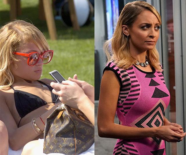 In 2006 (L) Nicole Richie sported a much smaller bust compared to now (R).