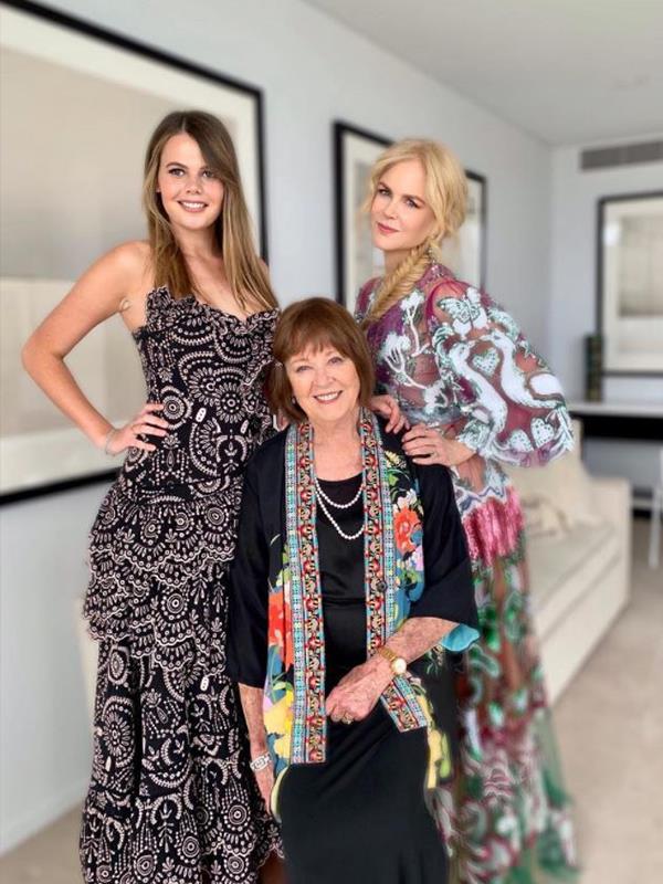 It's a family affair for Nicole Kidman! The actress is bringing along niece Lucia, [who she attended the ARIA Awards with last week,](https://www.nowtolove.com.au/celebrity/celeb-news/nicole-kidman-niece-lucia-52749|target="_blank") and her beloved mother Janelle. "Grateful to be going to the AACTA Awards with my mum and niece in Australia. Thank you so much for the nominations for #BoyErased, it means so much," Nic penned alongside this sweet snap. *(Image: Nicole Kidman Instagram)*