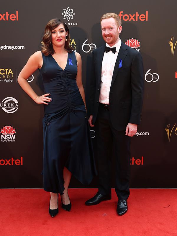 *Rosehaven*'s Celia Pacquola and Luke McGregor. *(Image: Getty)*