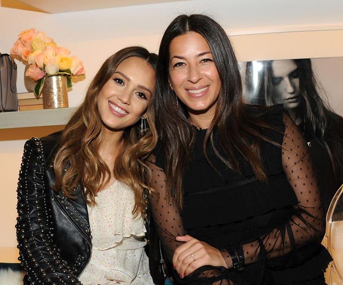 Stylist to the stars Rebecca Minkoff (pictured with Jessica Alba) knows how to pack. *(Image: Getty Images)*