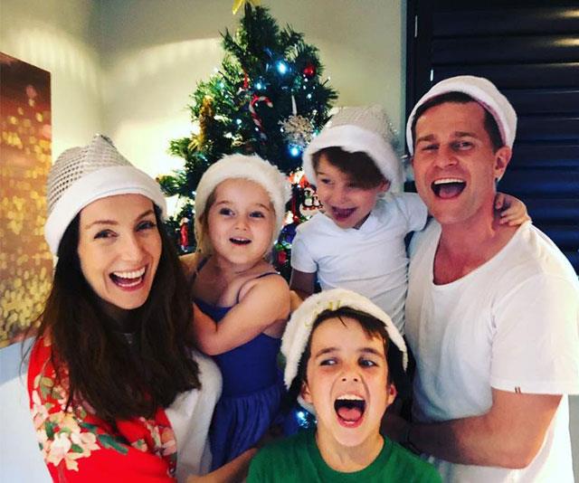 "The Christmas tree is up. It's officially beginning of the season in the Campbell house," *Today Extra* host David Campbell penned next to this sweet family snap. *(Image: David Campbell Instagram)*