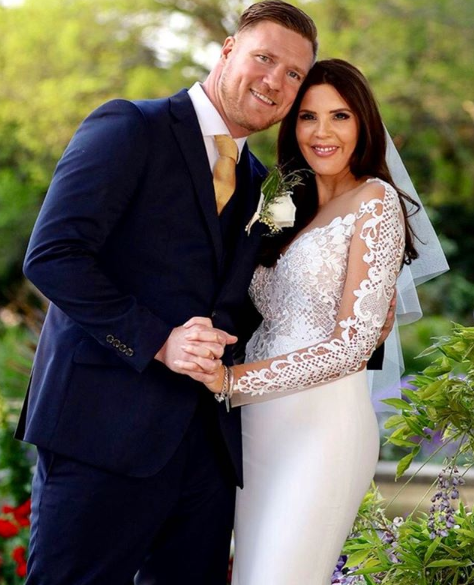Tracey Jewell with her *MAFS* husband, Dean Wells. *(Source: Nine Network)*