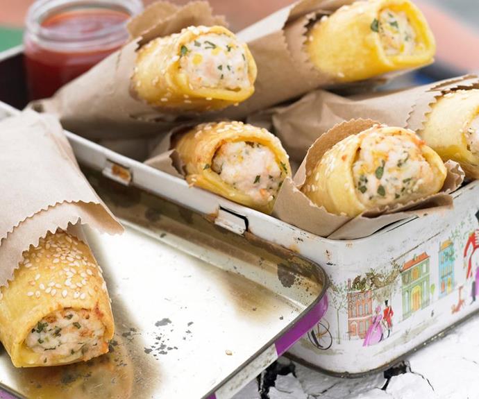 **Chicken sausage rolls**
<br><br>
Chicken mince is often cheaper than beef mince, so when it's on special grab a packet and whip these up. 
<br><br>
See the full Australian Women's Weekly recipe [here.](https://www.womensweeklyfood.com.au/recipes/chicken-sausage-rolls-16199|target="_blank")