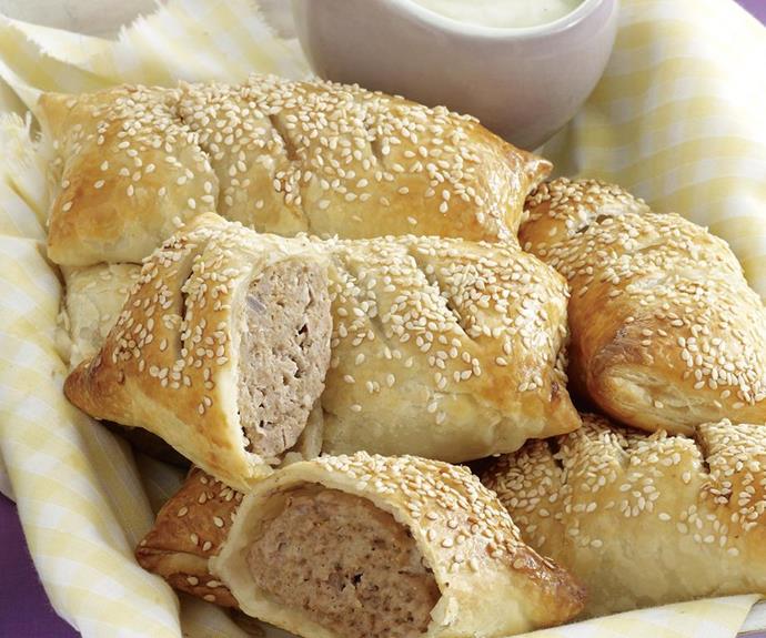 **Spiced sausage rolls**
<br><br>
Adding a few extra spices like coriander and cumin really elevate the humble sausage roll. 
<br><br>
See the full *Australian Women's Weekly* recipe [here.](https://www.womensweeklyfood.com.au/recipes/spiced-sausage-rolls-21122|target="_blank") 