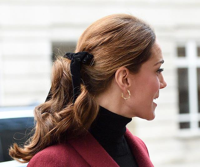 Royal inspiration: Duchess Catherine is also a huge fan of the black bow trend.