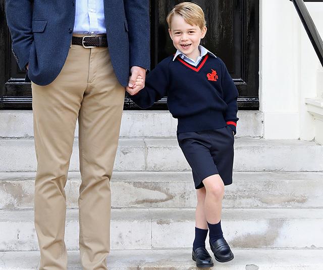 School shoe shopping can be a drag, but it's worth it when your kids end up looking as chuffed as Prince George!