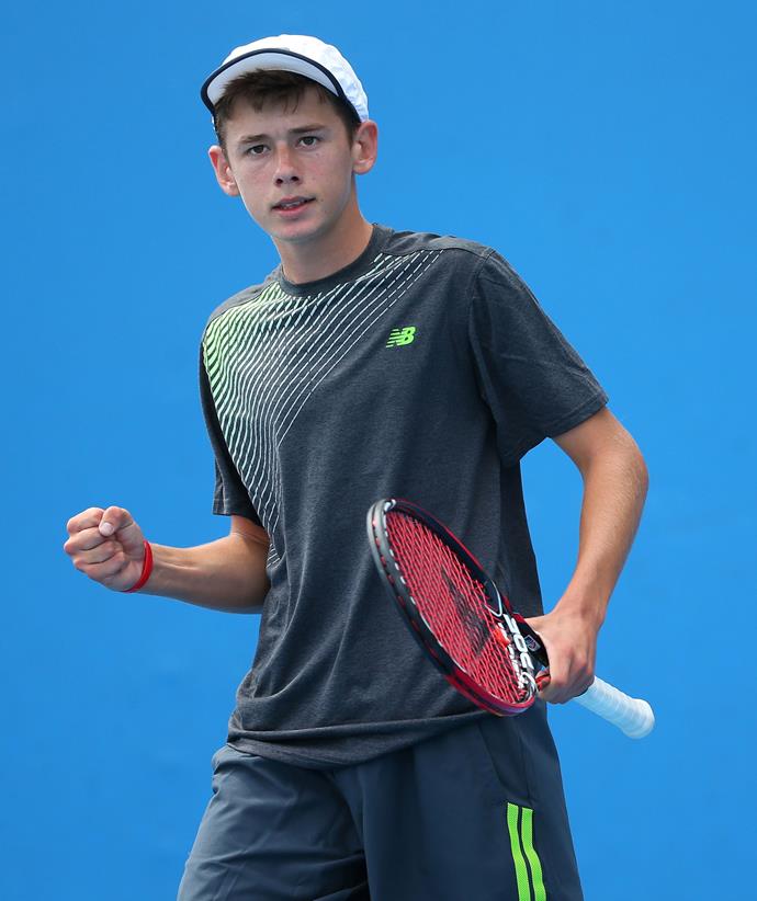 Alex during his first year of professional tennis in 2015. *(Image: Getty)*