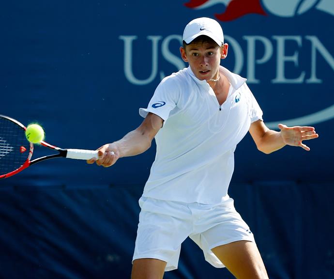 A fresh-faced Alex playing at the 2015 US Open. *(Image: Getty)*