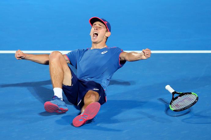 The usually contained player let out his frustration at the Sydney International. *(Image: Getty)*