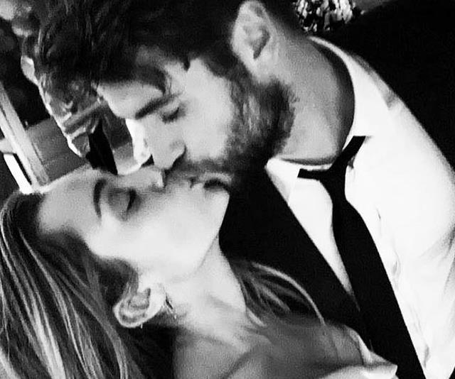 Miley and Liam got married in a suprise wedding in December last year. *(Source: Instagram)*