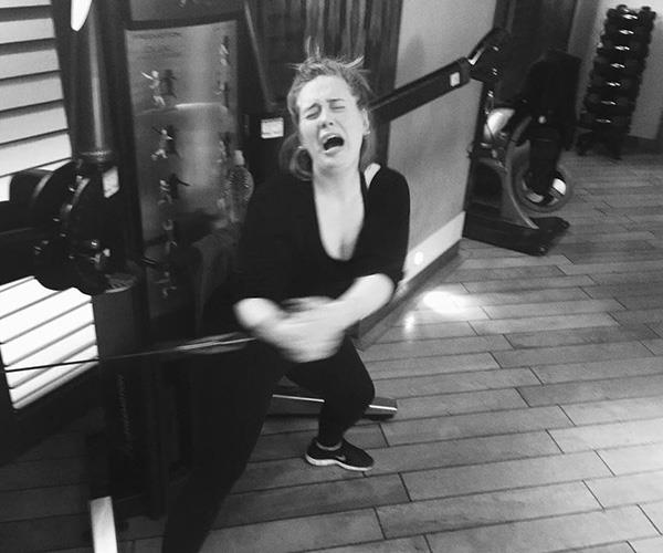 Don't go too hard with your workouts! *(Image: Instagram @adele)*