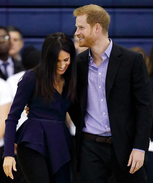Meghan and Harry will welcome their first child this April. (*Image: Getty)*