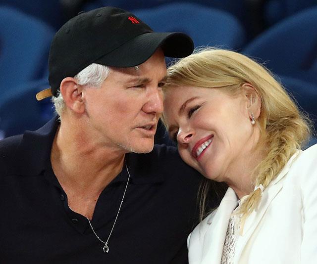 *Moulin Rogue* director Baz Luhrmann was also in attendance and looked thrilled to be rubbing shoulders with his old friend Nic.  *(Image: Getty)*