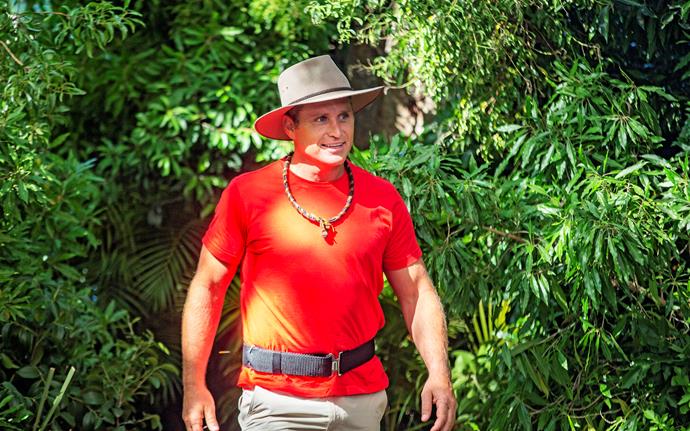 Shane Crawford is in the jungle on I'm A Celebrity... Get Me Out Of Here! (Image: Network 10).