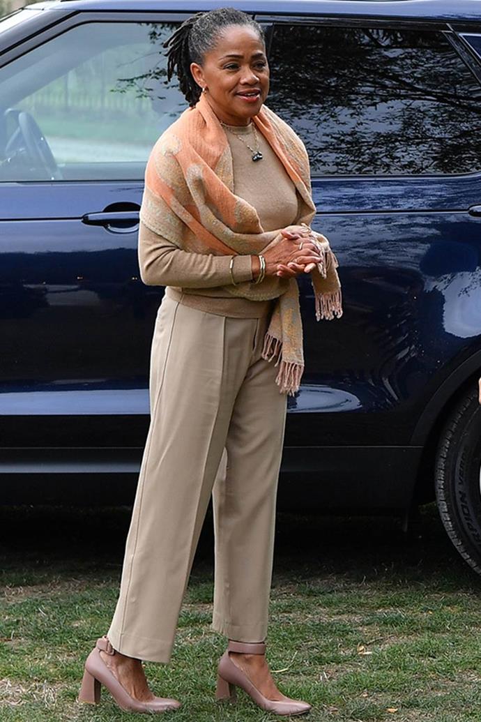 Much like her daughter, the royal grandmother-to-be also has some strong style game to pass onto baby Sussex! *(Image: Getty)*