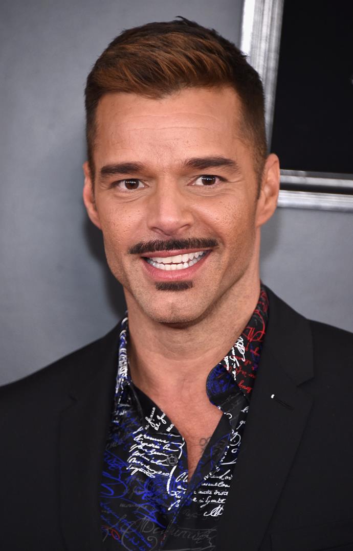 Singer Ricky Martin is rocking a serious mo these days! *(Image: Getty)*