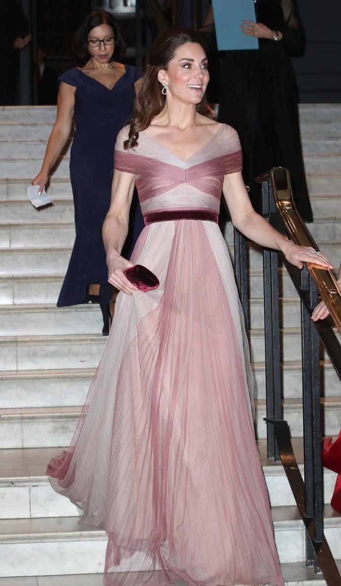 Kate looked incredible for her night out at the Gala. *(Image: Getty)*