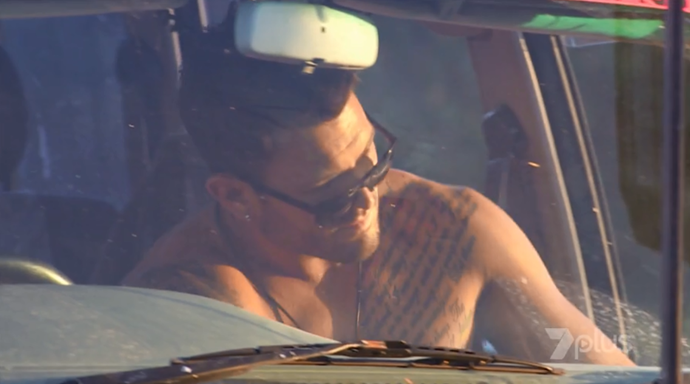 Sam and his signature tattoo arrive on *Home and Away.*