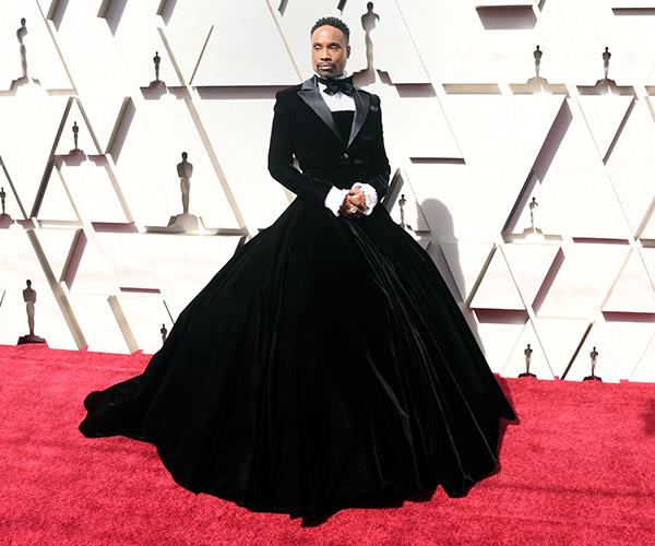 The definition of SLAY - actor Billy Porter has captured our attention (and our hearts!) in this incredible black  ensemble, custom-made by Christian Siriano.