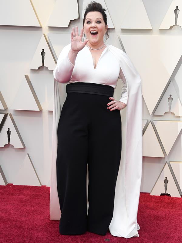 2019 really is the year of the pant suit, and Melissa McCarthy is leading the way in her custom Brandon Maxwell design.