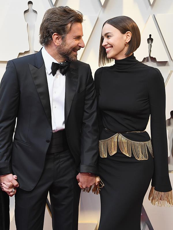 Another Hollywood power couple make their grand entrance - we could happily stare at Bradley Cooper and Irina Shayk all day - that Tom Ford tux is just the beginning...