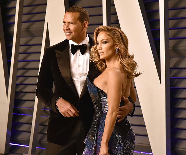 But her best accessory? Her dashing plus one, Alex Rodriguez. *(Image: Getty)*